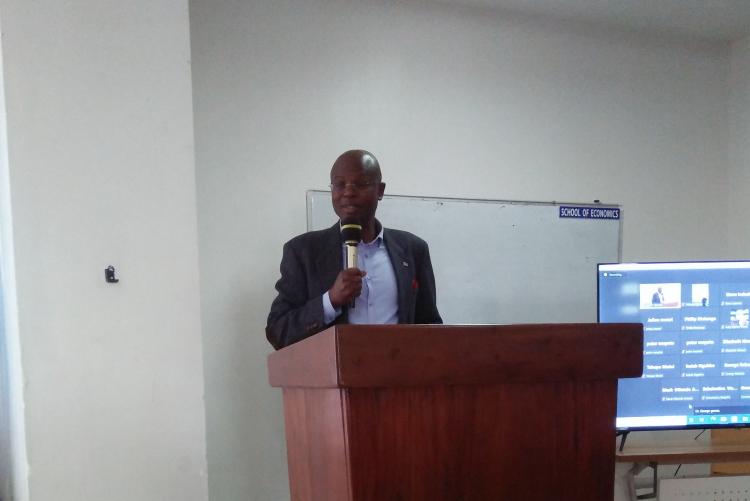 dr. ombongi giving the opening remarks