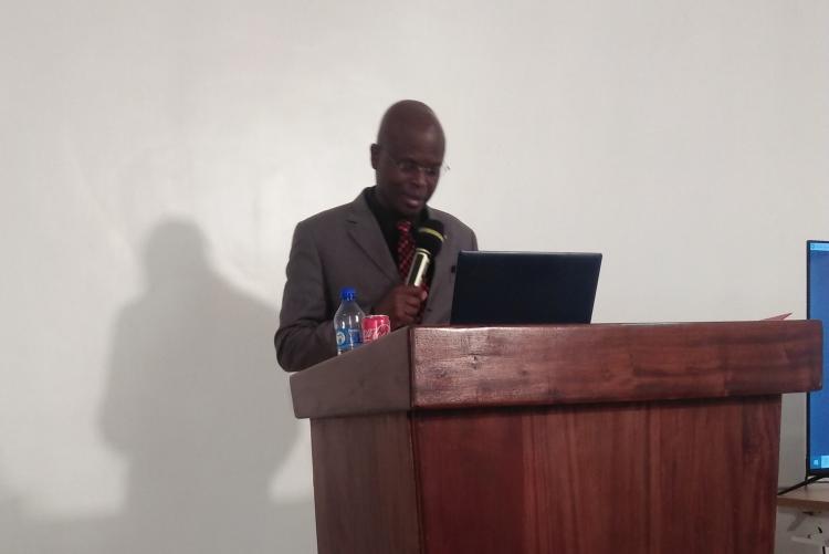 dr. ombongi giving the opening remarks