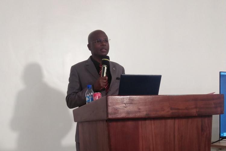 dr. ombongi giving the opening remarks