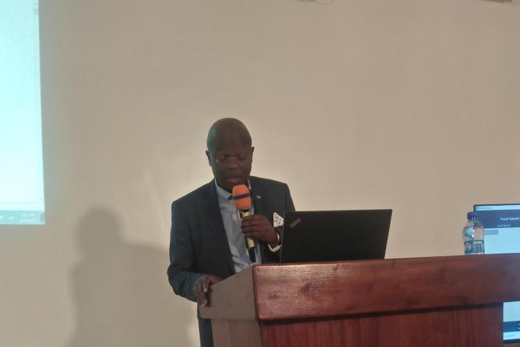 Dr. ombongi moderating the presentation